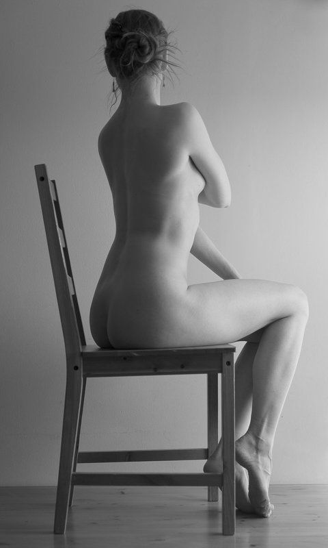 nude girl woman bw akt ню арт A. фото превью