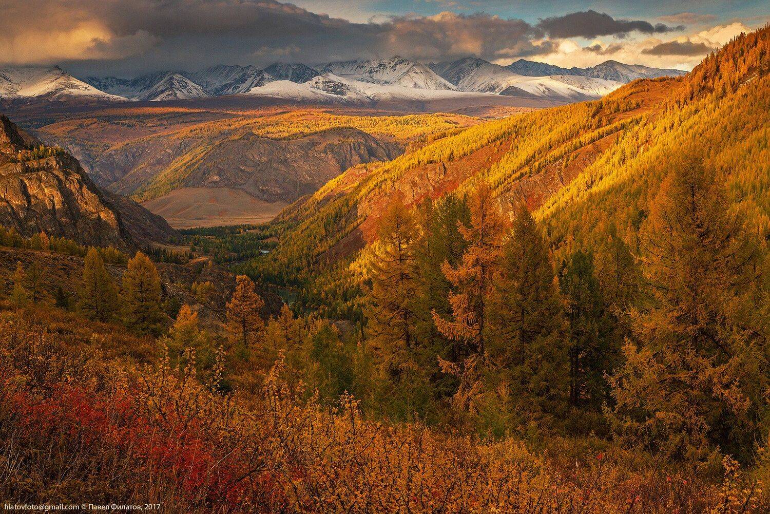 алтай, сибирь, siberia, лето, чуя, мажой, altai, вечер, курайский хребет, осень, Павел Филатов