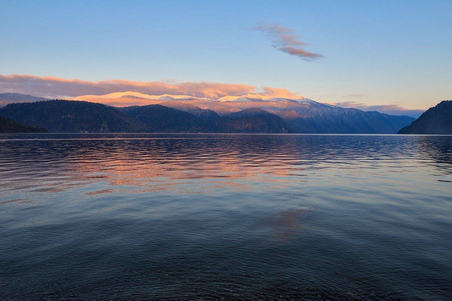 телецкое озеро закат алтайский заповедник корбу гольцы, Юрий Фролов