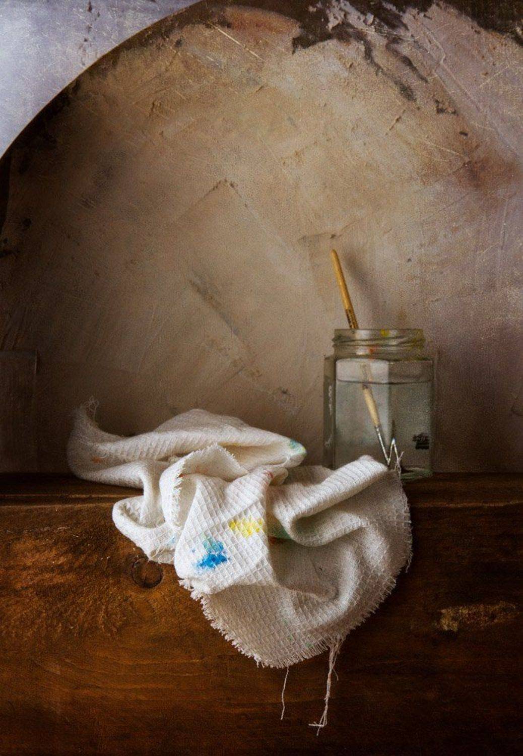 кисти, натюрморт, тряпка, Виктория