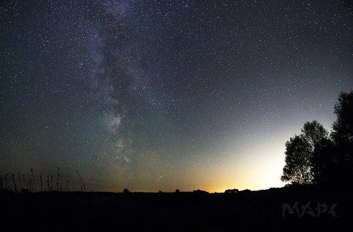 Ночь в селе.