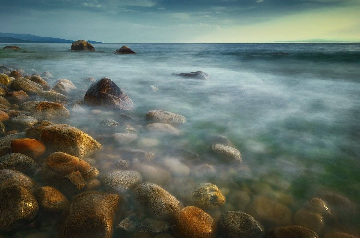 байкал, камни, закат, Марина Огнева