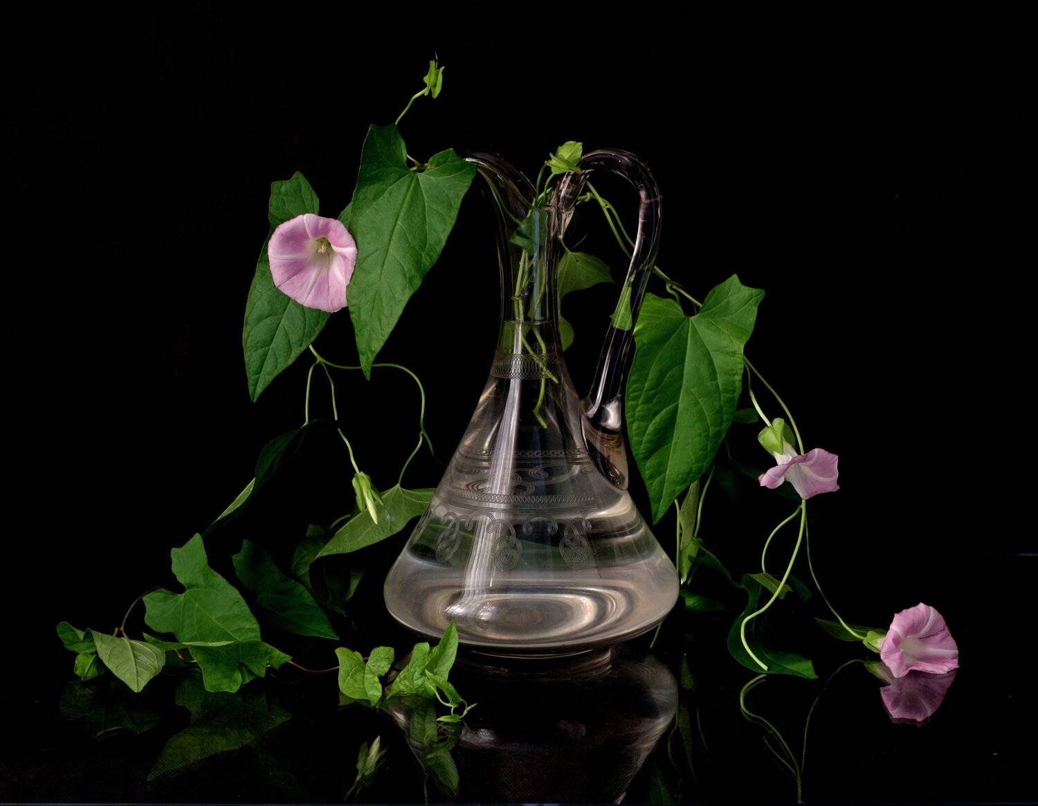 вьюнок, стеклянный, кувшин, Марина Кулакова