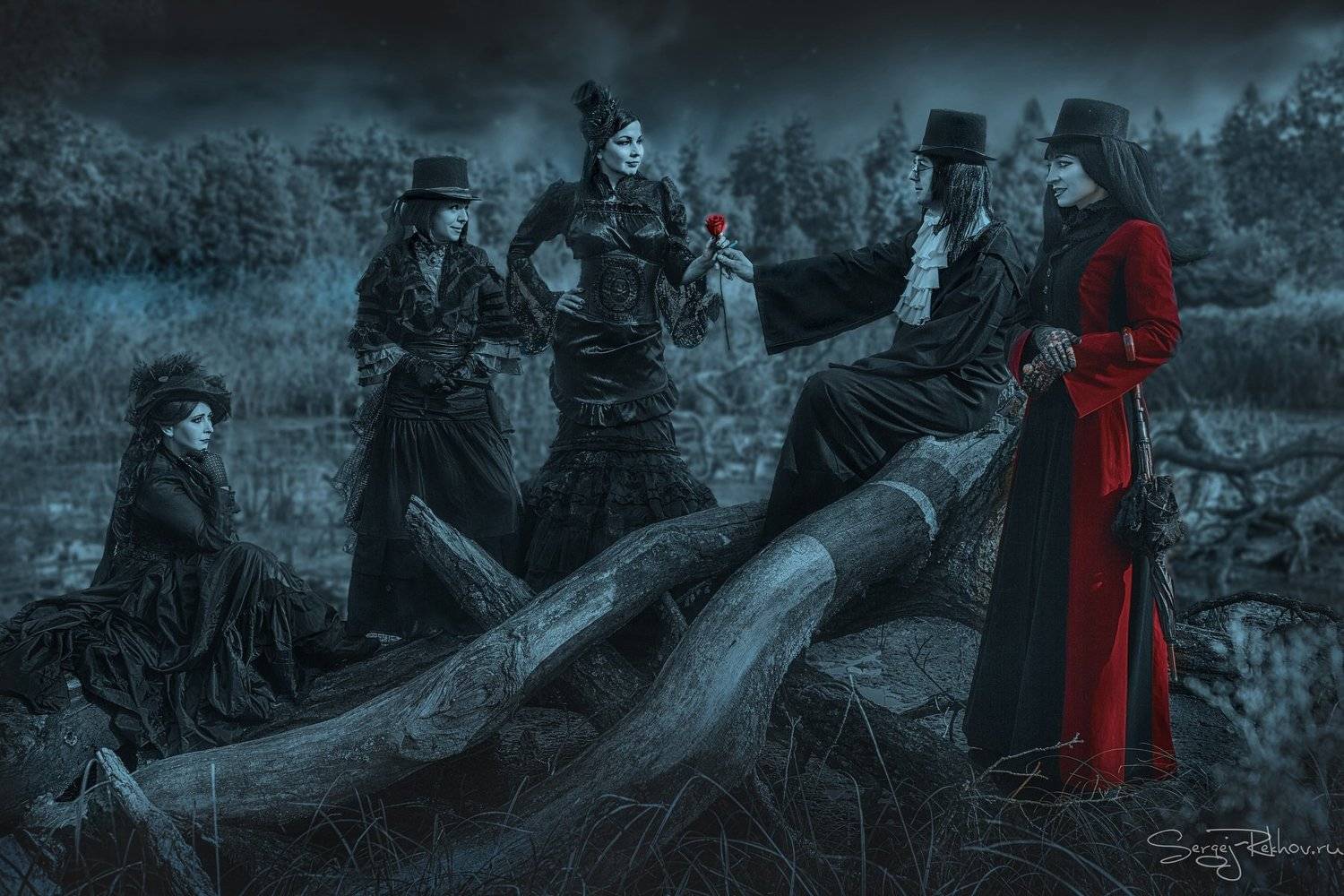 ночь, фэнтази, беседа, готика, рехов, сергейрехов, rekhov, sergejrekhov, Сергей Рехов