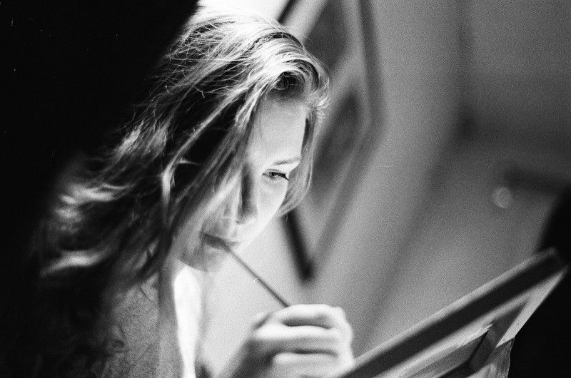 девушка, портрет Рисунок фото превью