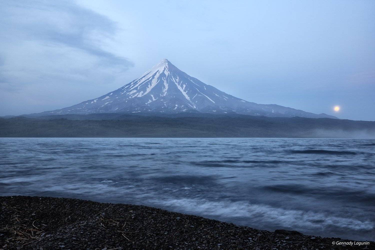кроноцкий вулкан, кроноцкое озеро, камчатка,, Геннадий Лагунин