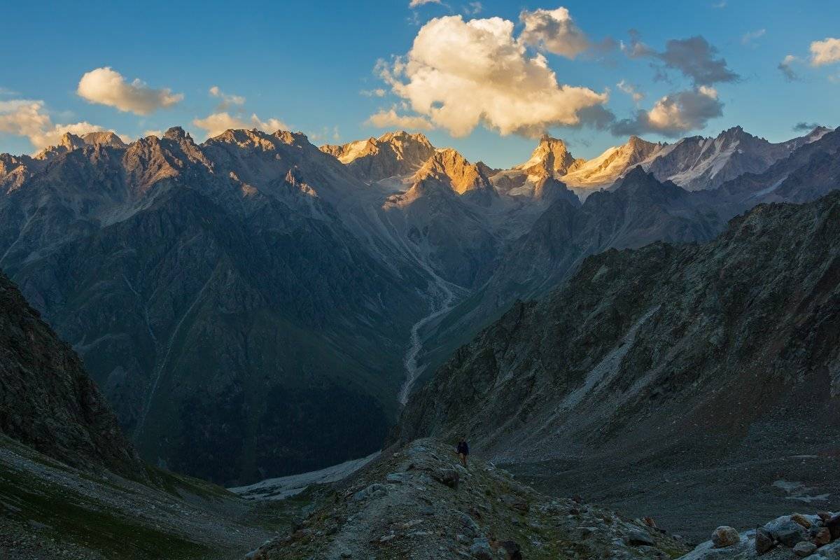 горы, закат, Эстелла