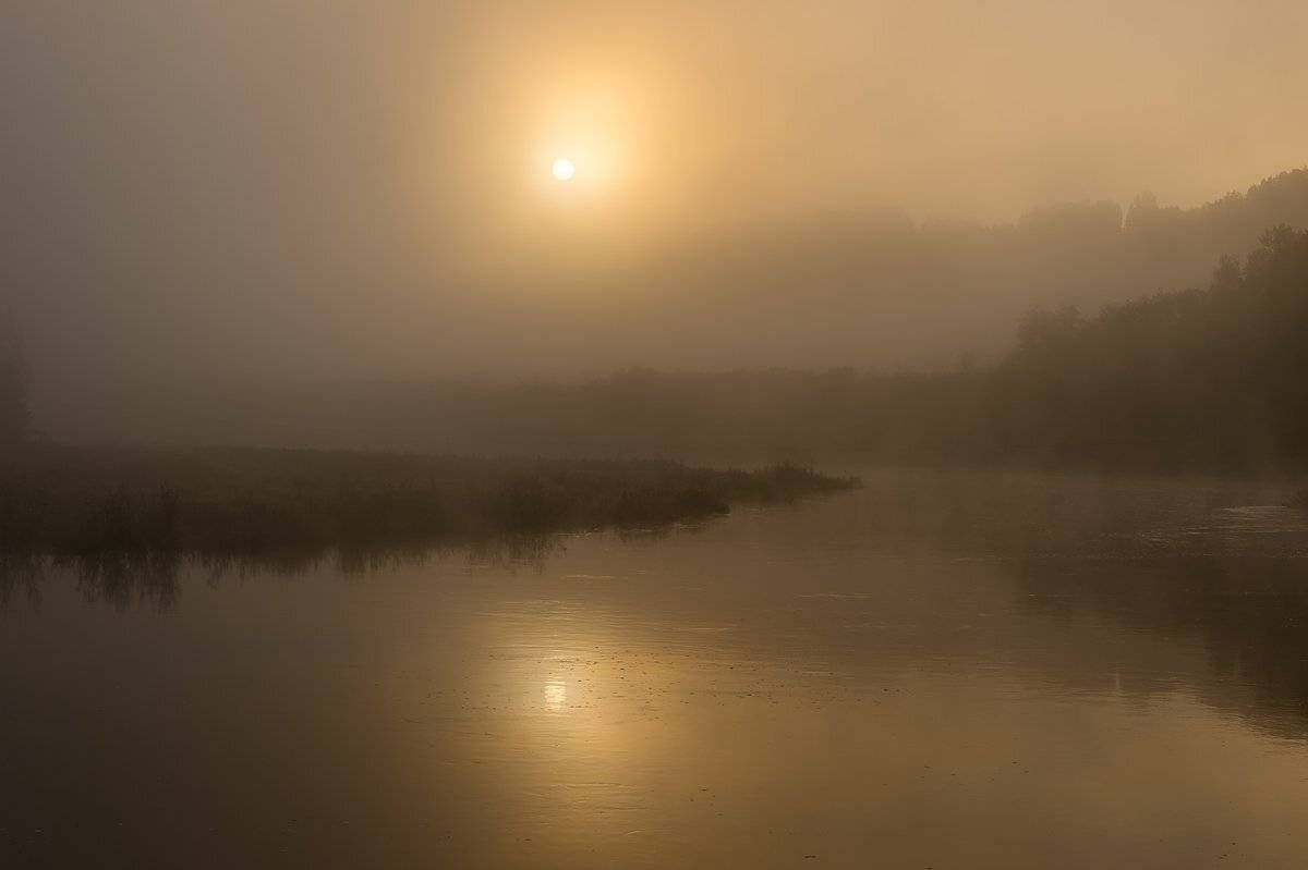 пейзаж,природа,утро,рассвет,осень,россия,река,сентябрь, Юлия Лаптева