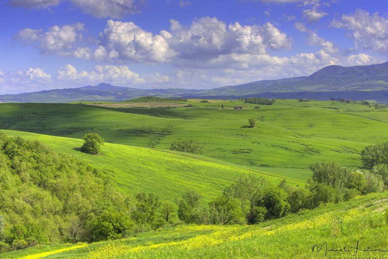 tuscany,italia,spring,green,hill,house, old, grass,sky.hills,beauty Bella Tuscany фото превью