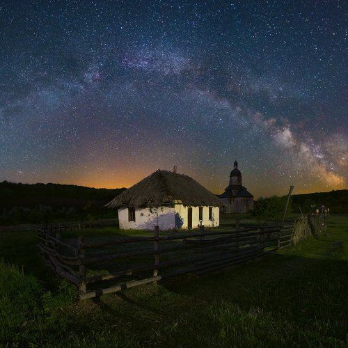 Казацкий хутор звездной ночью