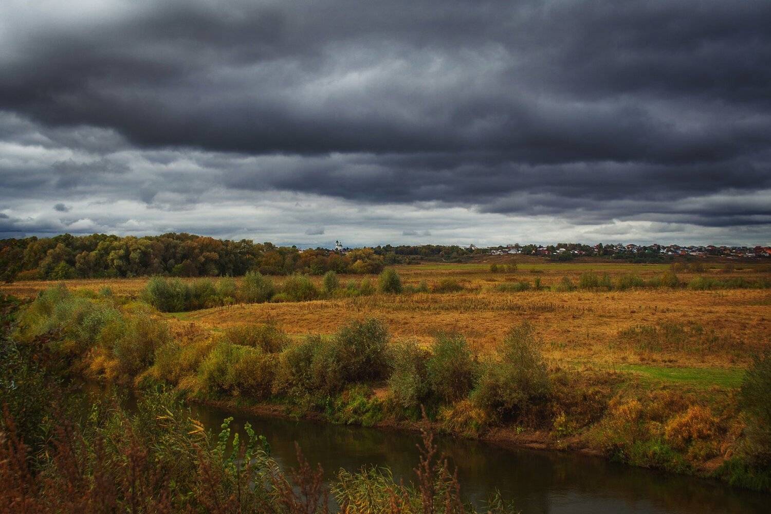 природа, пейзаж, река, осень, Екатерина