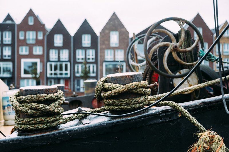 netherlands,europe,haarlem,ship,rope,wheel,building,city,urban,cityscape,boat Haarlem фото превью