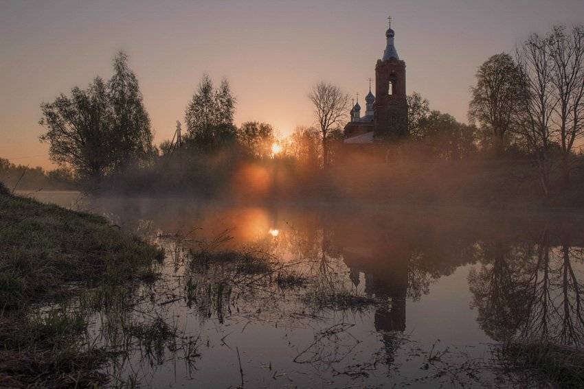 пейзаж,зака,храм, Zadorina Svetlana