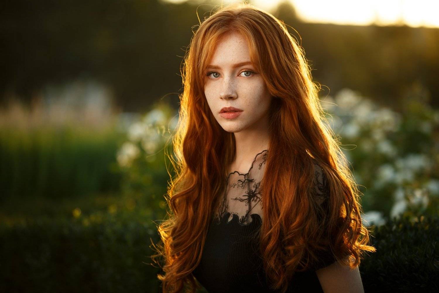 девушка, портрет, картина, пленэр, Руслан Рахматов