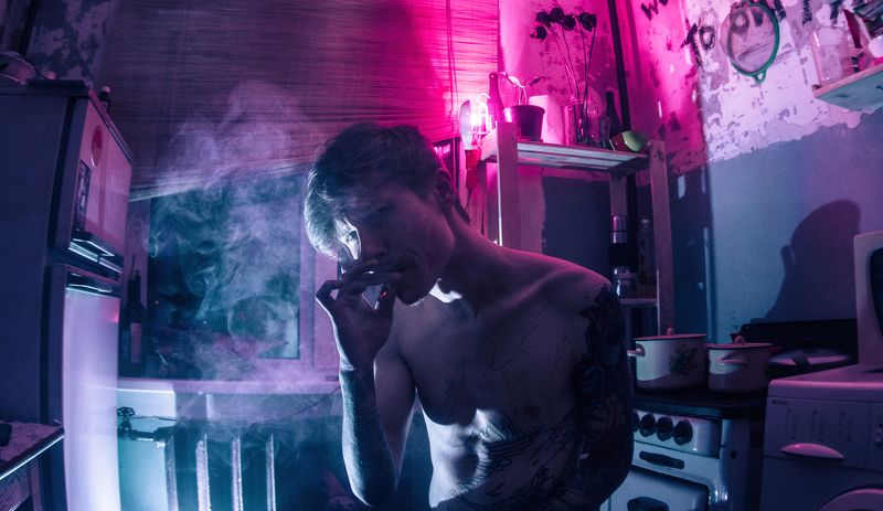 портрет Retrowave фото превью