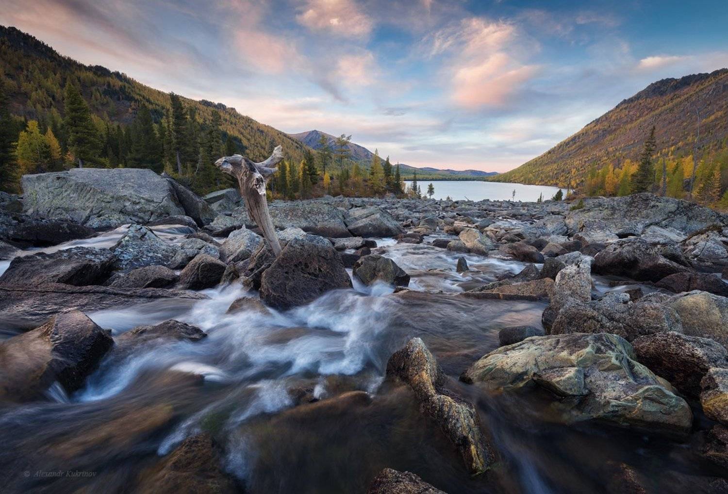 алтай, пейзаж, осень, шумы, Александр Кукринов