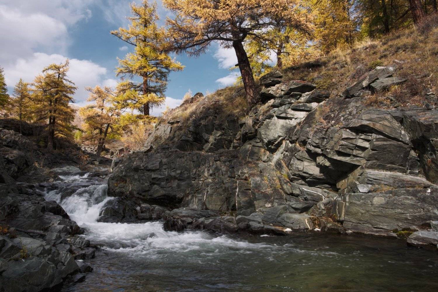 путешествия, водопад, алтай, туризм, исследование, пейзаж, горы, река, хайкинг, Александр Нерозя
