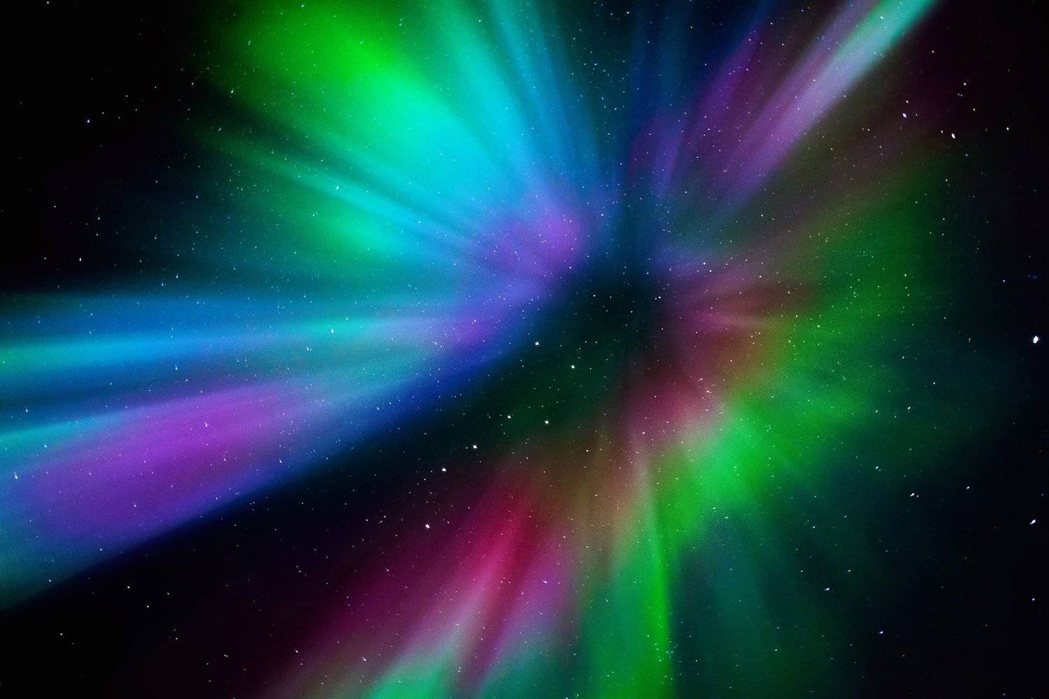 сияние, полярное сияние, аврора, корона, небо, звезды, цвет, ночь, зима, север, заполярье, полярный круг, Григорий Ильин