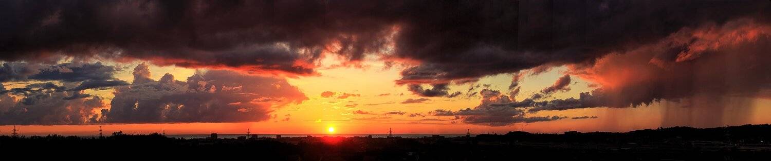 сочи, адлер, пейзаж, природа, закат, дождь, краски, море, панорама, Сергей Найбич