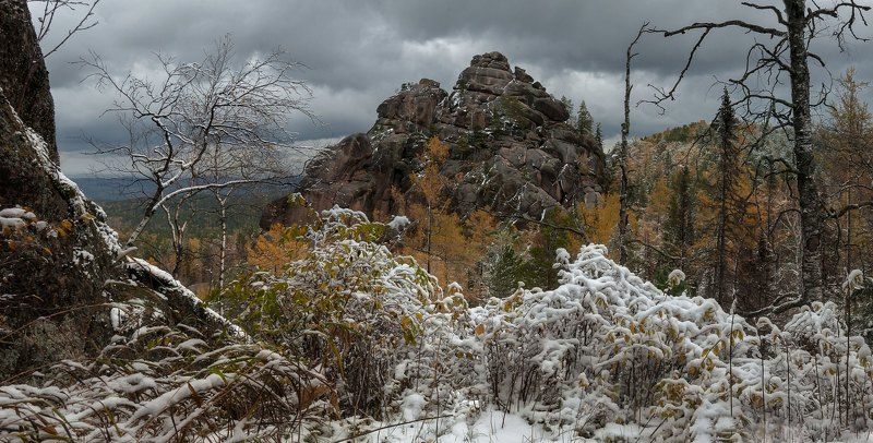 Снежная осень. фото превью