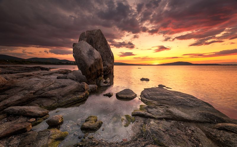 Golden sunset фото превью