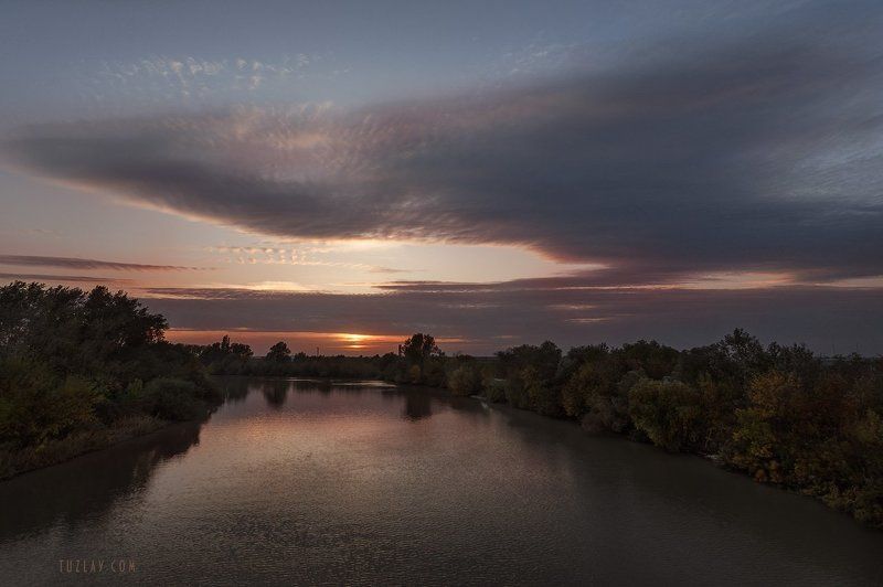 кубань, октябрь, кубанские закаты, таманский полуостров, темрюк Октябрьский закат фото превью