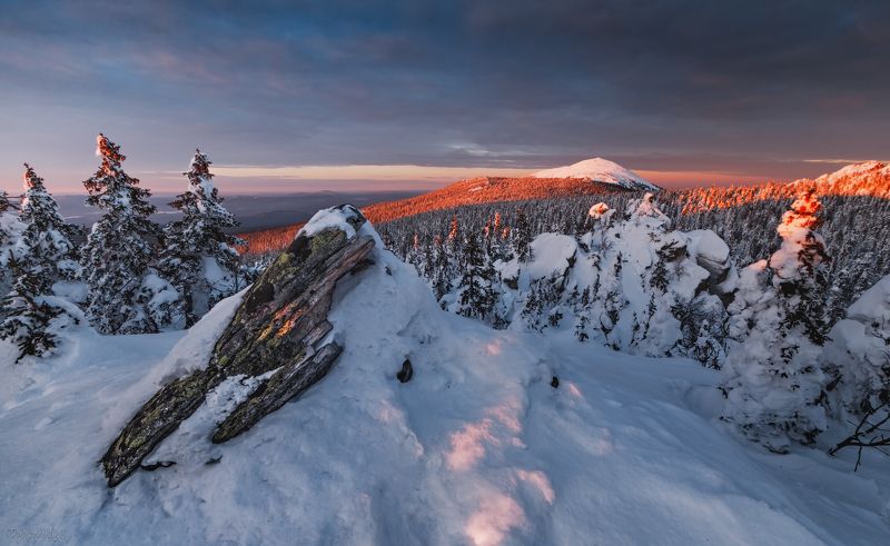 таганай, южный урал, урал, круглица Круглица в вечернем свете фото превью