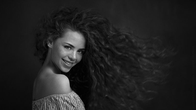 bw чб portrait портрет headshot flyhair Just Jazz фото превью