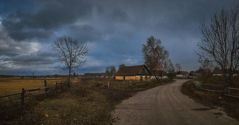 пейзаж,природа,осень,мобилофото,деревня,село,  фото превью