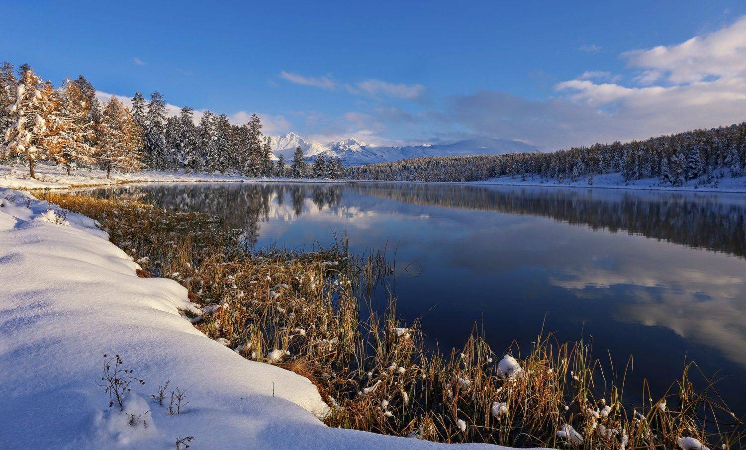 сибирь, алтай, горный алтай, киделю, кеделю, улаганский перевал,осень, снег, Галина Хвостенко