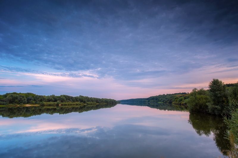 ока, река, луховицы, закат, небо, вода, пейзаж Закат на Оке фото превью