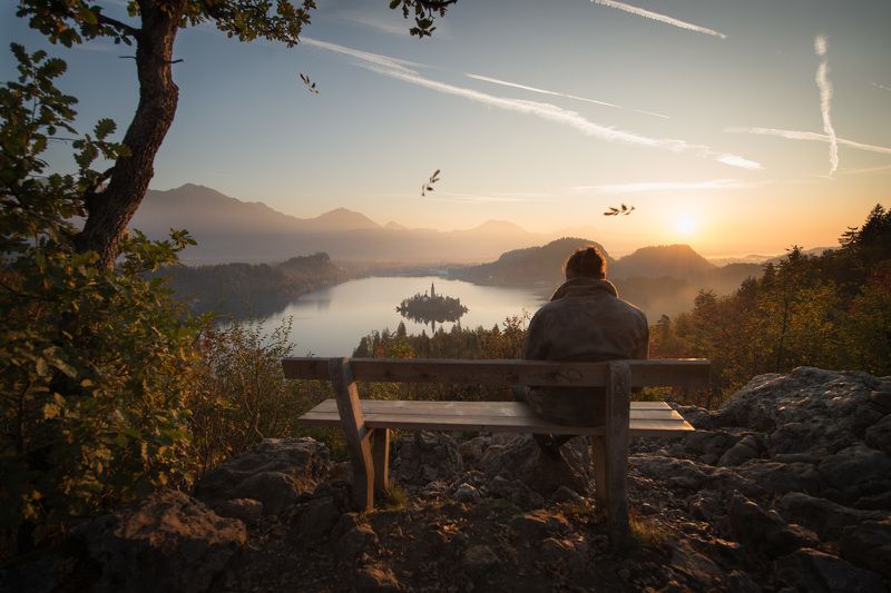 Bled, slovenia, sunrise, hope, sorrow Sorrow and hope фото превью