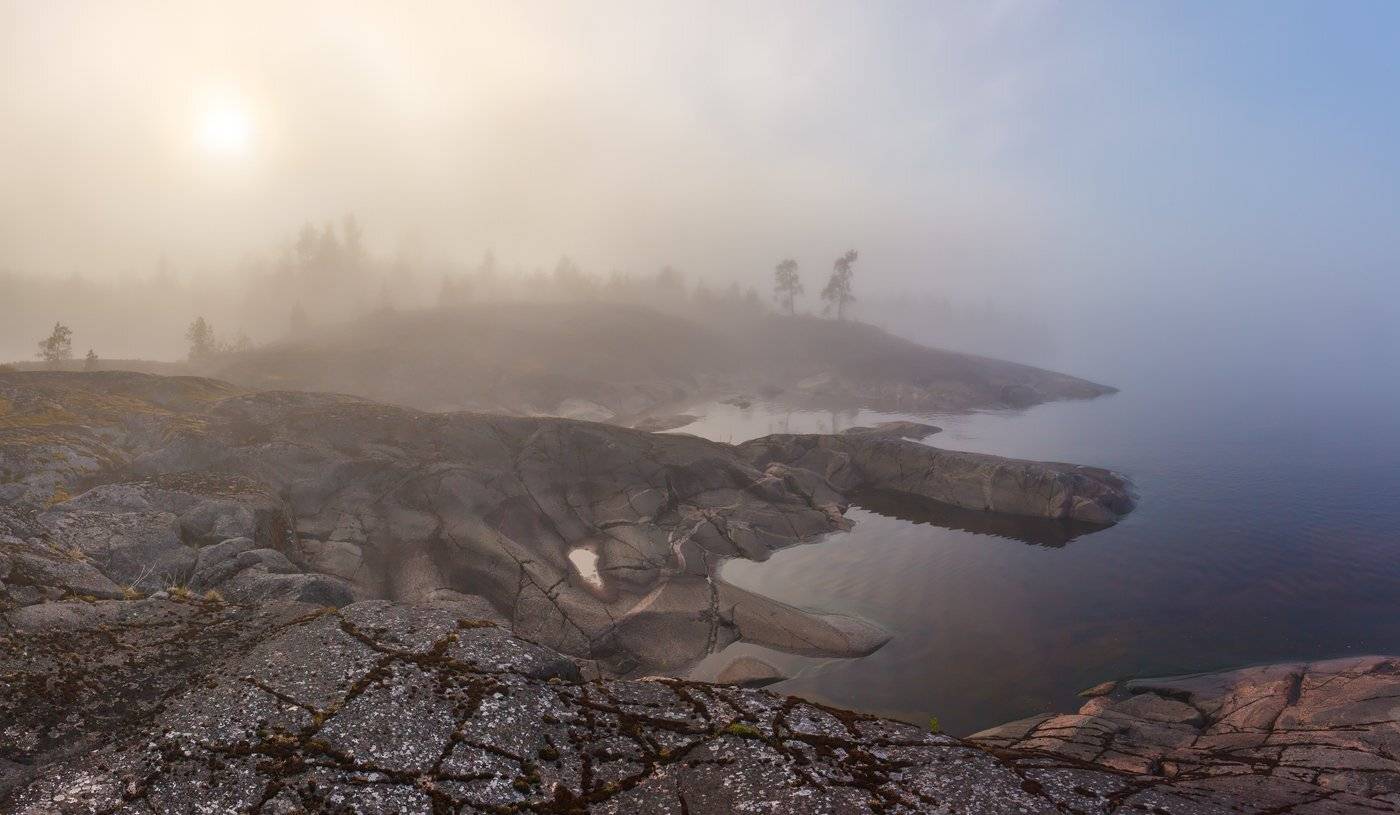 карелия, ладожские шхеры, ладожское озеро, ладога, туман, Арсений Кашкаров