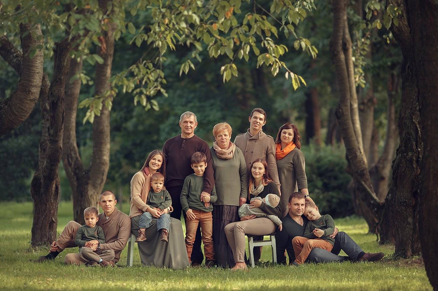 семья, портрет, дети, Ольга Балакир