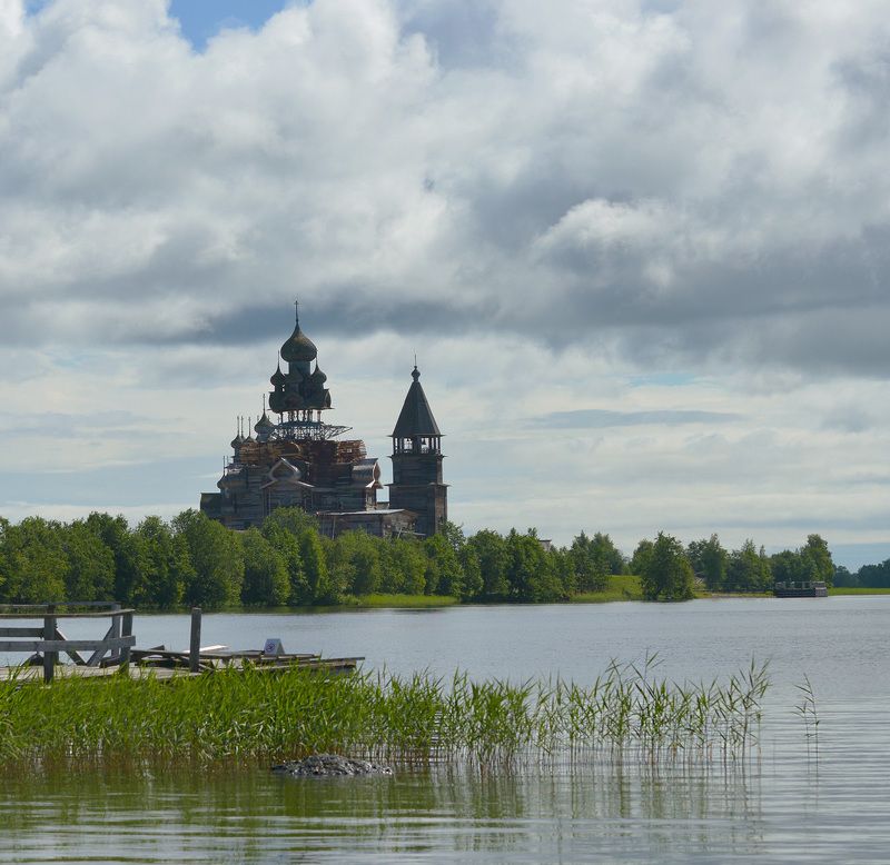 преображенская церковь, кижи, реставрация ...И забросят в озеро топор фото превью