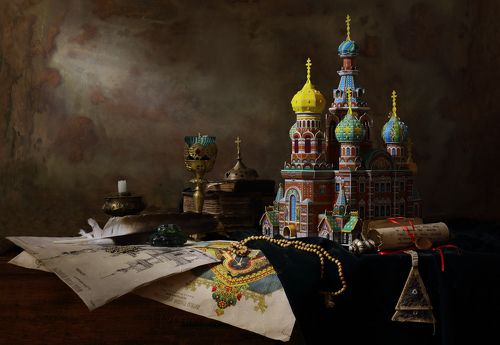 Натюрморт по мотивам старинной архитектуры