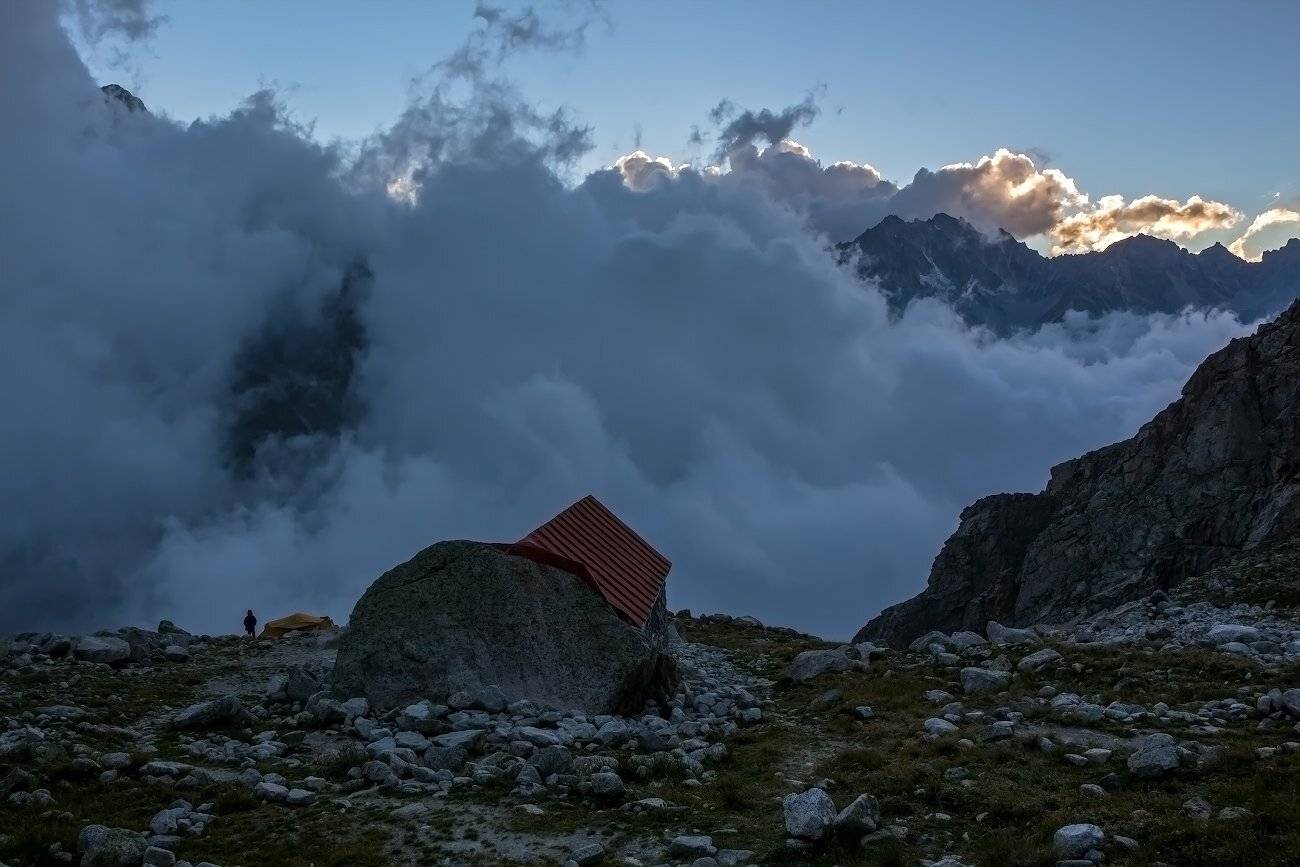 горы, закат, Эстелла