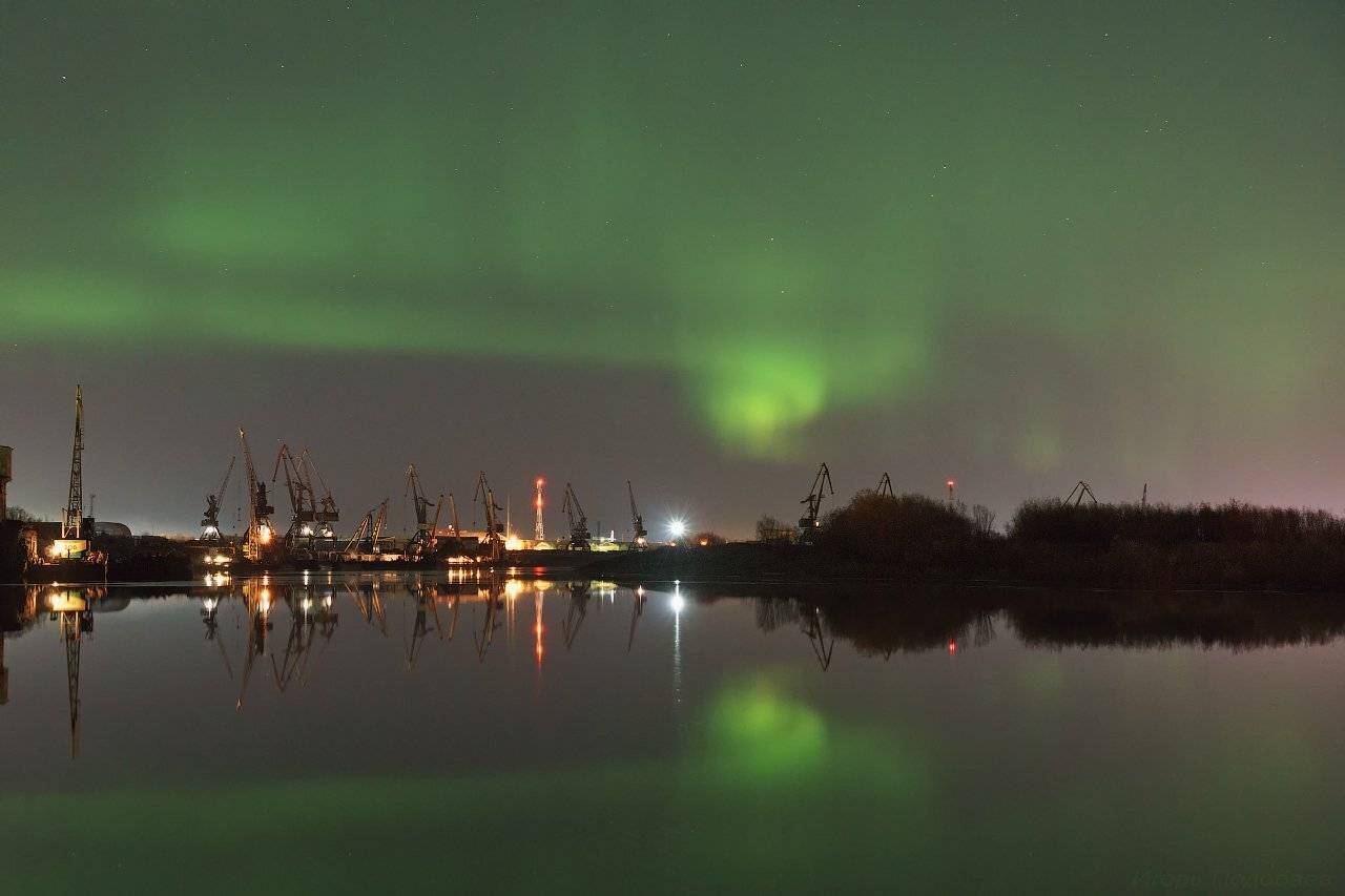 печора,коми,север,северное,сияние, Игорь Подобаев