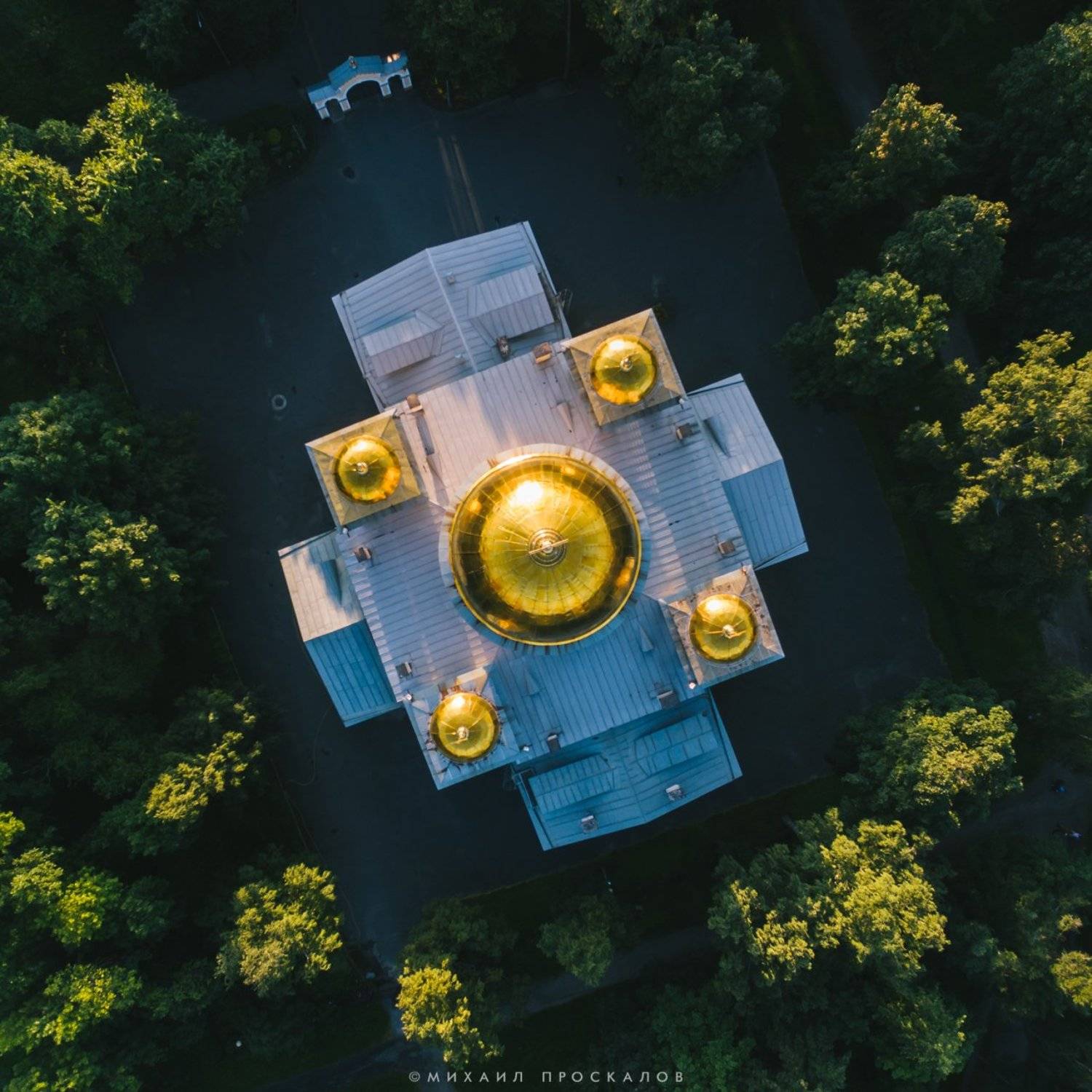 Дрон, квадрокоптер, храм, Михаил Проскалов