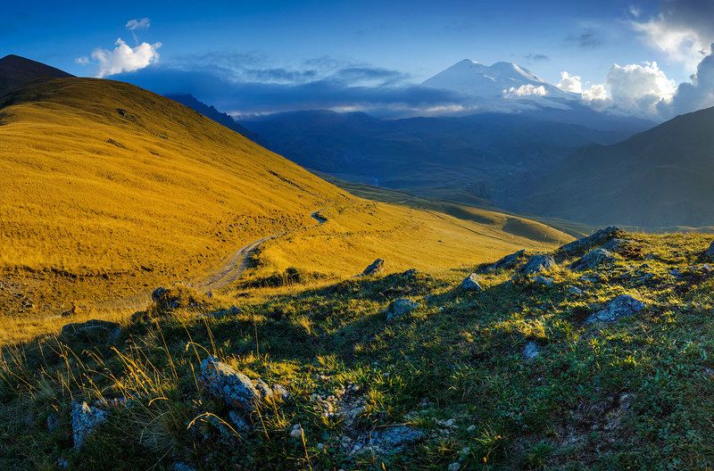 эльбрус, кавказ Дорога к Эльбрусу фото превью