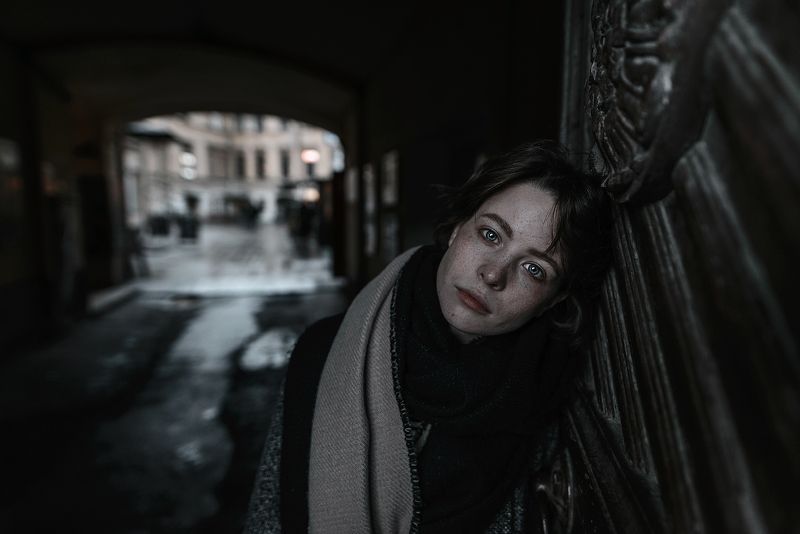 портрет, девушка, глаза, мрак, грусть Maria фото превью