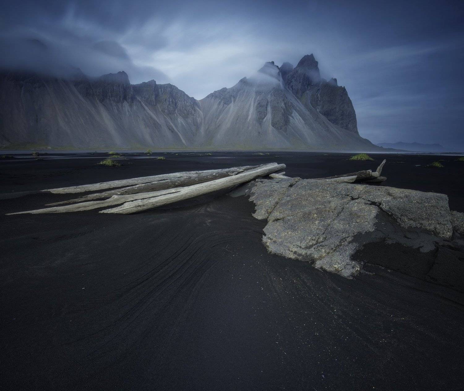mountain, landscape, nature, foreground, blue, light, iceland, filters, Genadi Dochev