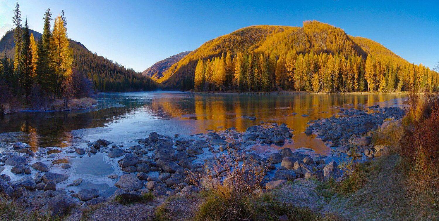 пейзаж, алтай, сибирь, река, аргут, утро, осень, вода, горы, валерий_чичкин, Валерий Чичкин