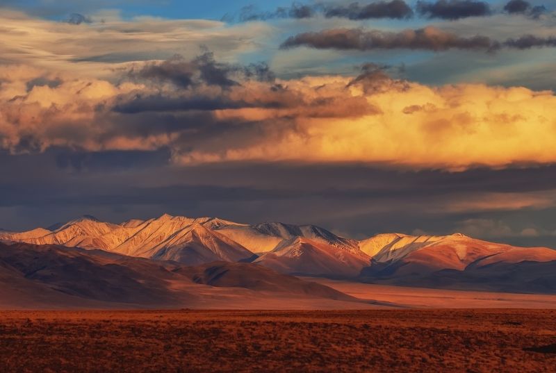 алтай, кош-агач На закате фото превью