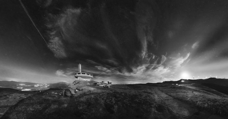 Бузлуджа, лунны восход,луна, ночь, звездное небо Восход Луны. фото превью