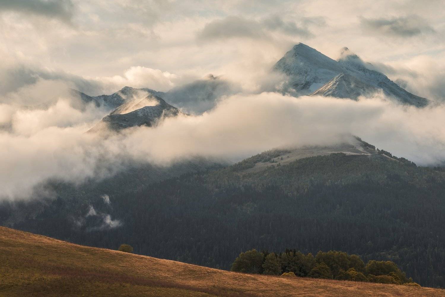 осень, октябрь, загедан, река, ацгара, пятиозерье, загедана, пхия, , закзан, сырт, ФЁДОР