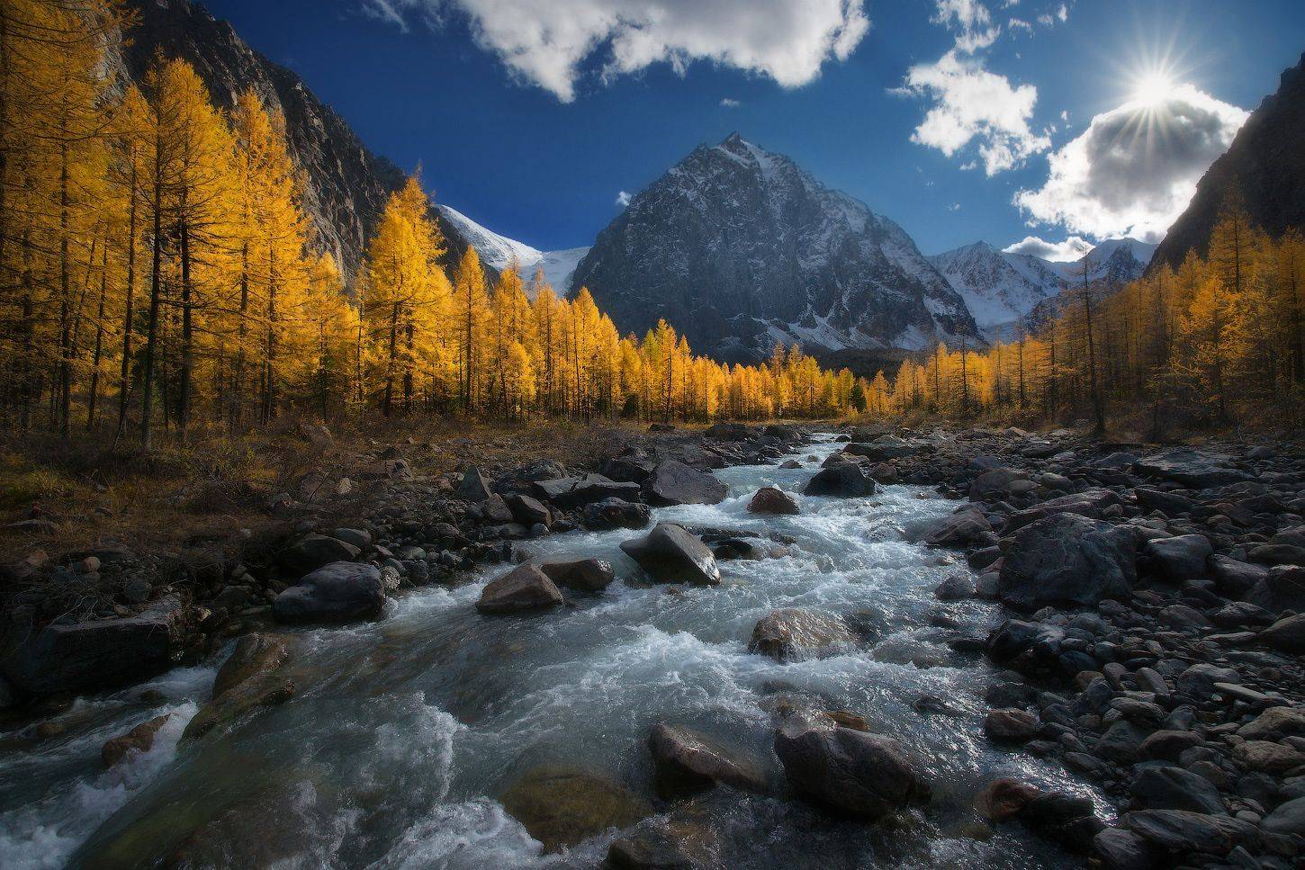 алтай, горы, осень, актру, Владимир Ляпин