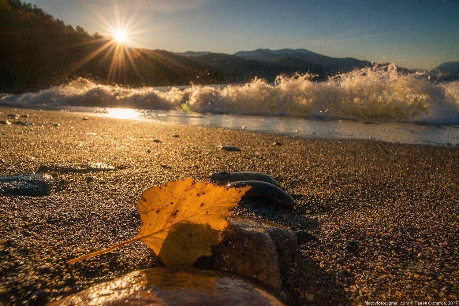 алтай, сибирь, siberia, осень, altai, утро, рассвет, телецкое озеро, солнце, верховка, алтайский заповедник, волны, Павел Филатов