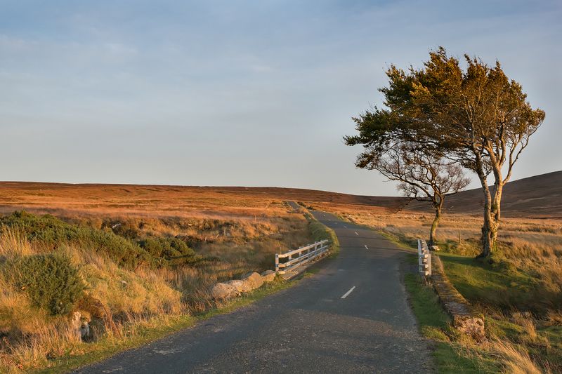 фототур, ирландия, закат Дорога в горы фото превью