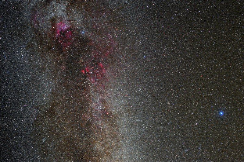 млечный путь, лебедь, лира, созвездия, звезды, звездная ночь, ночь, небо, водород, туманности, астрофото, астрофотография Млечный Путь фото превью